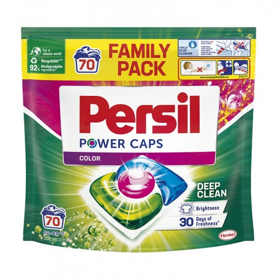 PERSIL Power Caps Color kapsule na pranie farebnej bielizne 70ks PERSIL Power Caps Color kapsule na pranie farebnej bielizne 70ks