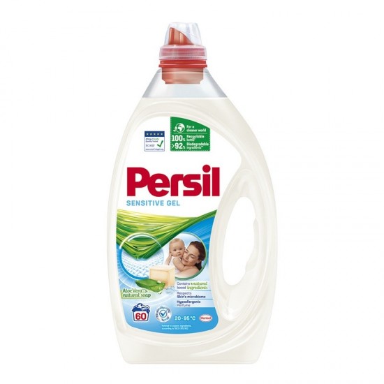 PERSIL Prací gél - Sensitive gel AloeVera & Natural Soap 3,0L - 60 praní