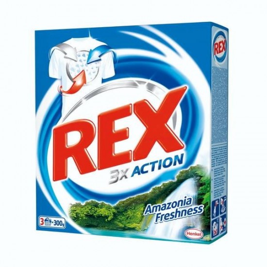 REX prací prášok - Amazonská sviežosť 300g, 4 prania