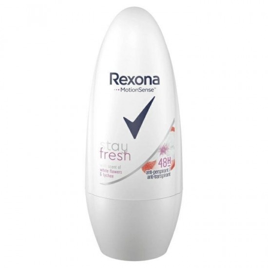 REXONA Guľôčkový antiperspirant - Stay fresh White Flowers & Lychee 50ml REXONA Guľôčkový antiperspirant - Stay fresh White Flowers & Lychee 50ml