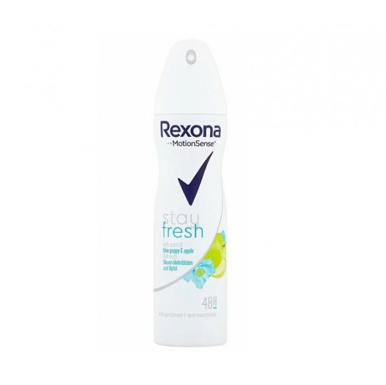 REXONA Stay fresh Blue poppy & apple deospray 150ml REXONA Stay fresh Blue poppy & apple deospray 150ml