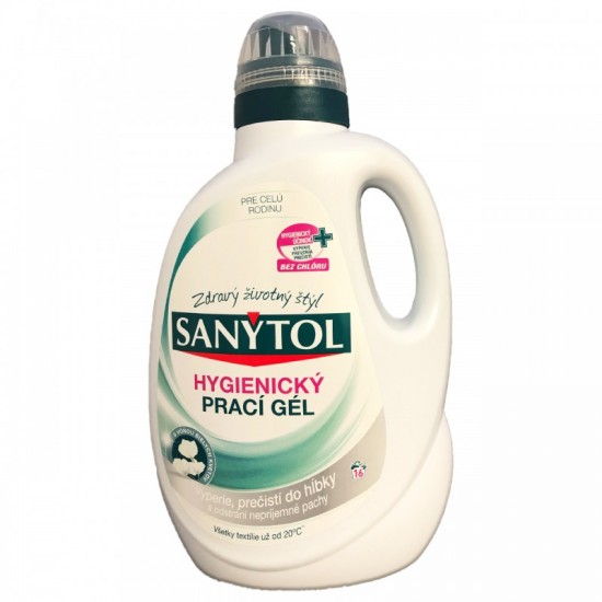 SANYTOL Hygienický prací gél s vôňou bielych kvetov 1,65l - 16 praní SANYTOL Hygienický prací gél s vôňou bielych kvetov 1,65l - 16 praní