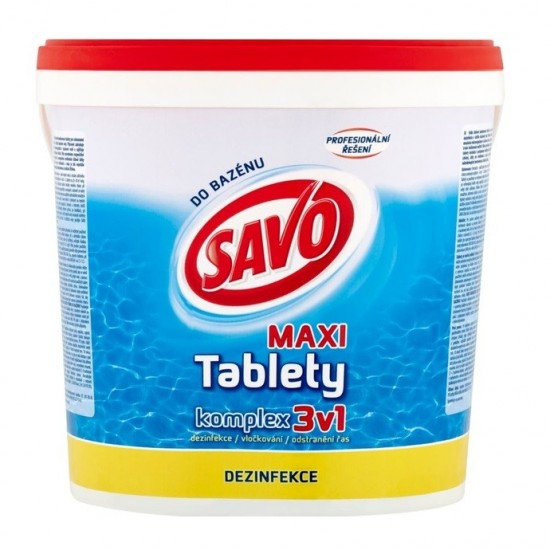 SAVO Tablety do bazénu  MAXI komplex 3v1 4kg
