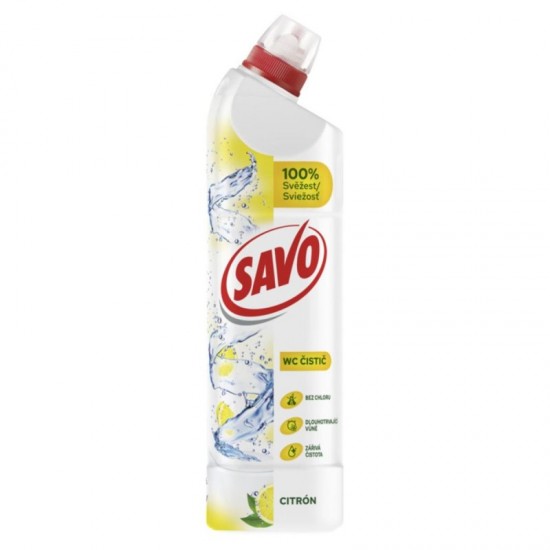 SAVO WC čistič 700ml Dezinfekcia Citrón