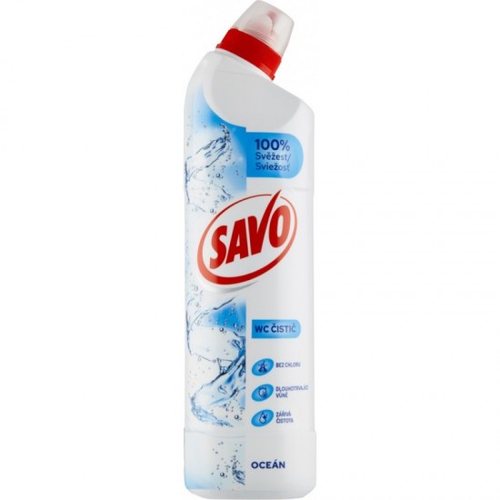 SAVO WC čistič 700ml Dezinfekcia Oceán