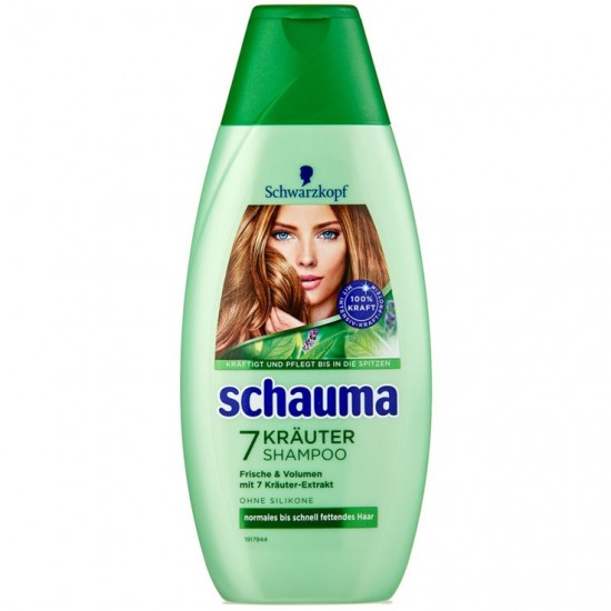 SCHAUMA 7 Bylín šampón na normálne a mastné vlasy 400ml