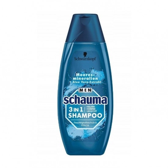 SCHAUMA Meeresmineral 3v1 pánsky šampón na vlasy 400 ml