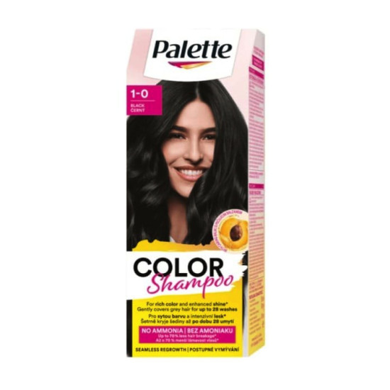Schwarzkopf Palette Color Shampoo 1-0 čierny