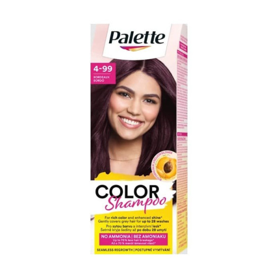 Schwarzkopf Palette Color Shampoo 4-99 bordó