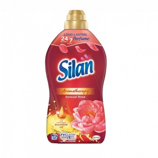 SILAN aviváž koncentrát 1450ml Aromatherapy - Sensual rose 58 praní SILAN aviváž koncentrát 1450ml Aromatherapy - Sensual rose 58 praní