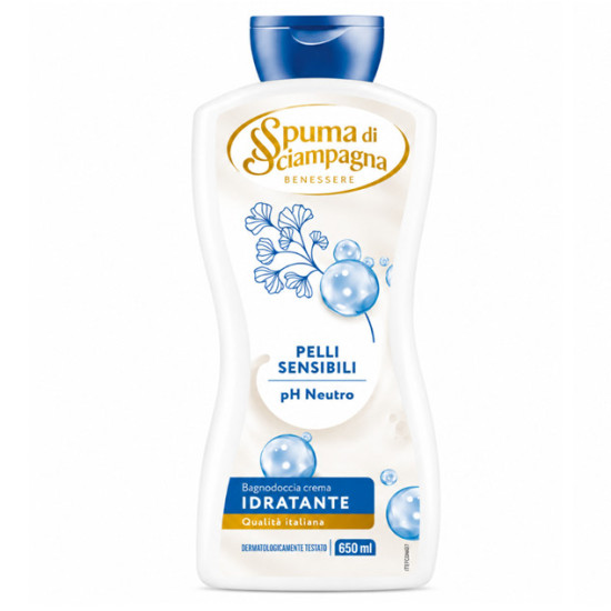 Spuma di Sciampagna Krémový Sprchový gél Pelli Sensibili 650ml Spuma di Sciampagna Krémový Sprchový gél Pelli Sensibili 650ml