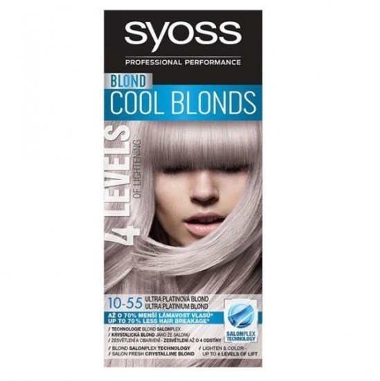 SYOSS Cool blonds 10-55 ultra platinová blond