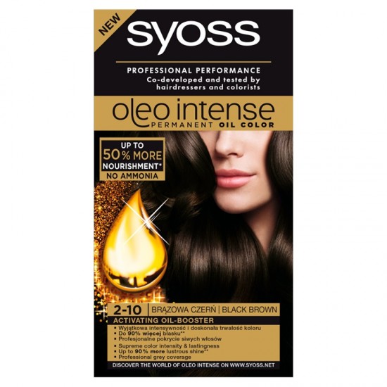 SYOSS Oleo intense 2-10 čiernohnedá SYOSS Oleo intense 2-10 čiernohnedá