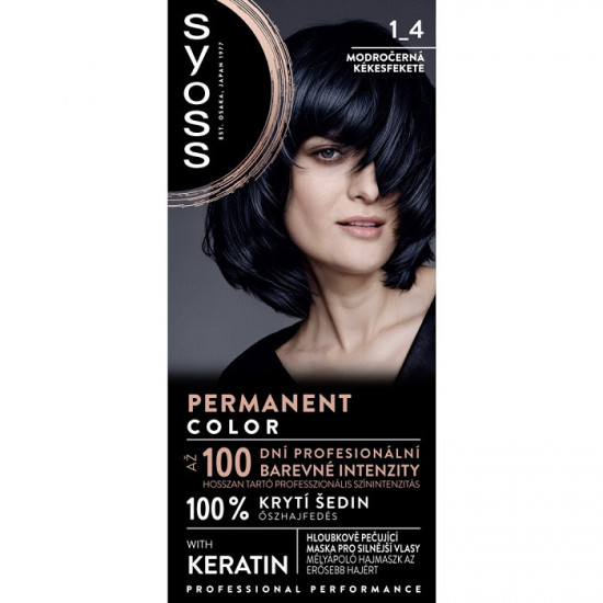 SYOSS Permanent coloration 1-4 modročierna SYOSS Permanent coloration 1-4 modročierna