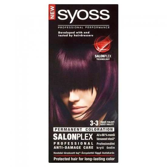 SYOSS Permanent coloration 3-3 tmavofialová SYOSS Permanent coloration 3-3 tmavofialová