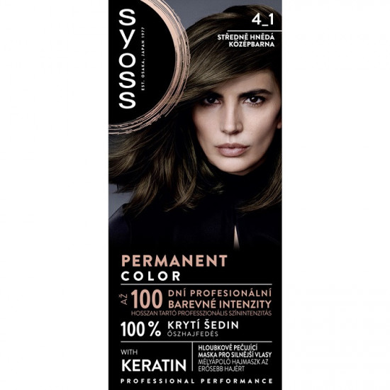 SYOSS Permanent coloration 4-1 stredne hnedá