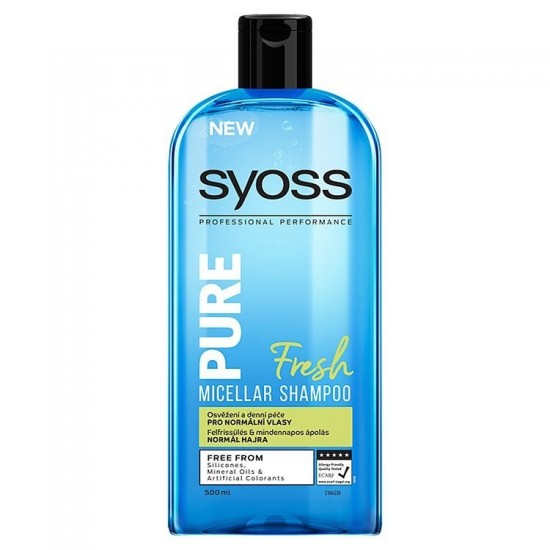 SYOSS Pure Fresh Šampón pre normálne vlasy 500ml