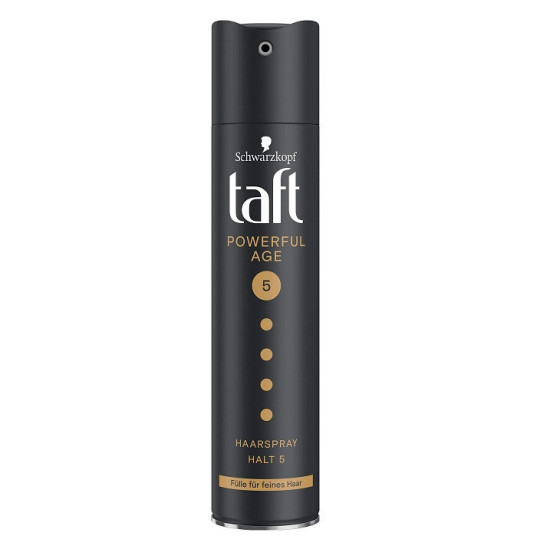 TAFT Lak na vlasy - Power&Fullness (mega strong 5-čiernozlatý) 250ml