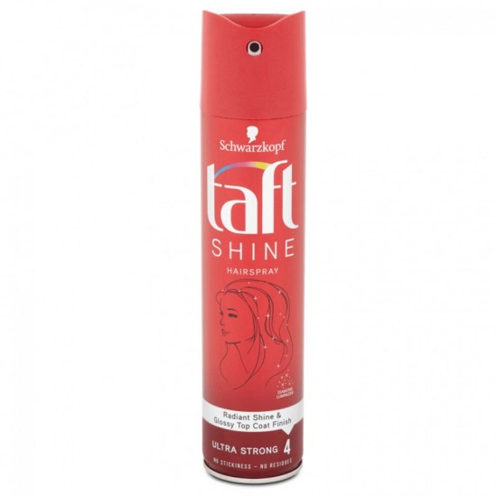 TAFT Lak na vlasy - Shine lamination effect (ultra strong 4-červený) 250ml
