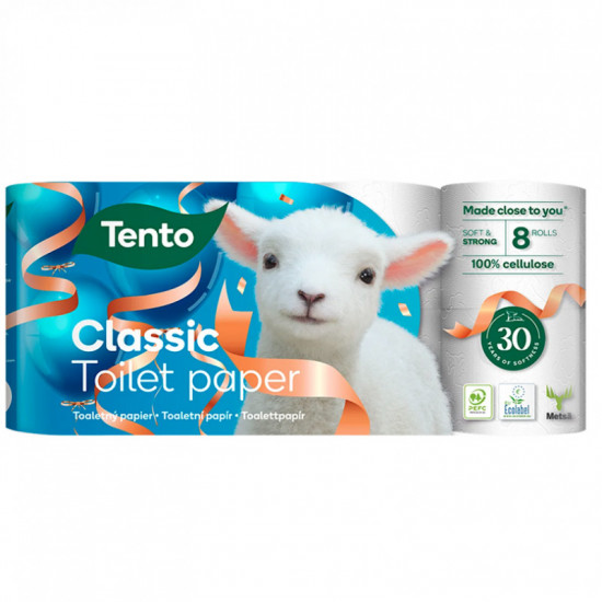 TENTO Toaletný papier 3-vrstvový Classic 8ks