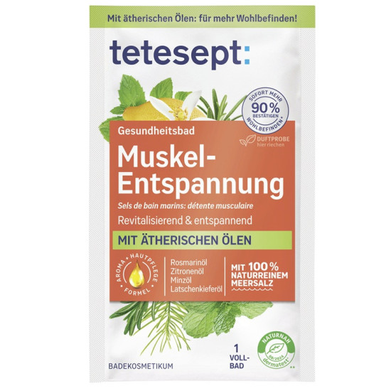 tetesept Soľ do kúpeľa - svalová relaxácia 80g tetesept Soľ do kúpeľa - svalová relaxácia 80g