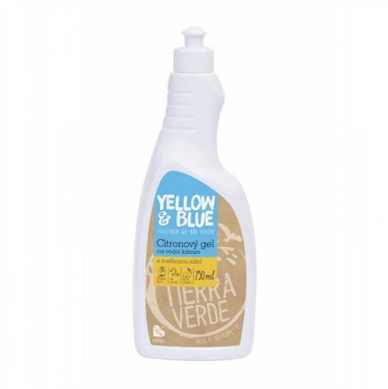 TIERRA VERDE Citrónový gél na vodný kameň 750ml (fľaša) TIERRA VERDE Citrónový gél na vodný kameň 750ml (fľaša)