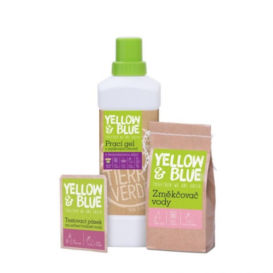TIERRA VERDE Multipack: Prací gél levanduľa 1l + zmäkčovač vody 250g + testovací pásik 1ks TIERRA VERDE Multipack: Prací gél levanduľa 1l + zmäkčovač vody 250g + testovací pásik 1ks