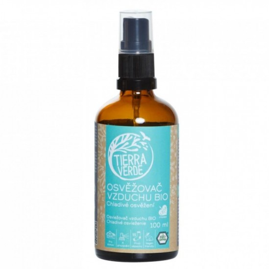 TIERRA VERDE Osviežovač vzduchu BIO 100ml (fľaštička) - Chladivé osvieženie TIERRA VERDE Osviežovač vzduchu BIO 100ml (fľaštička) - Chladivé osvieženie