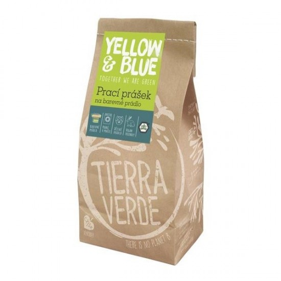 TIERRA VERDE Prací prášok na farebnú bielizeň 850g (papierové vrece) - 56 praní