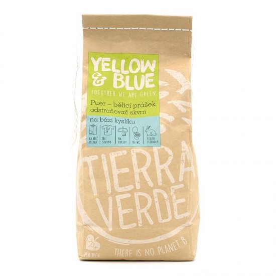 TIERRA VERDE Puer bieliaci prášok 1kg (papierové vrecko) TIERRA VERDE Puer bieliaci prášok 1kg (papierové vrecko)