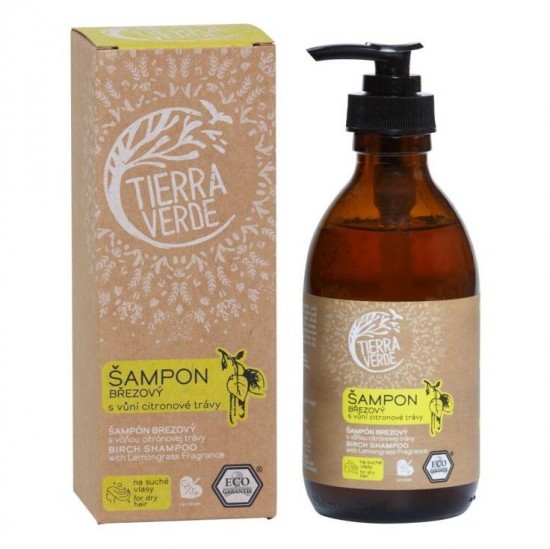 TIERRA VERDE Šampón brezový 230ml (fľaštička) - Citrónová tráva