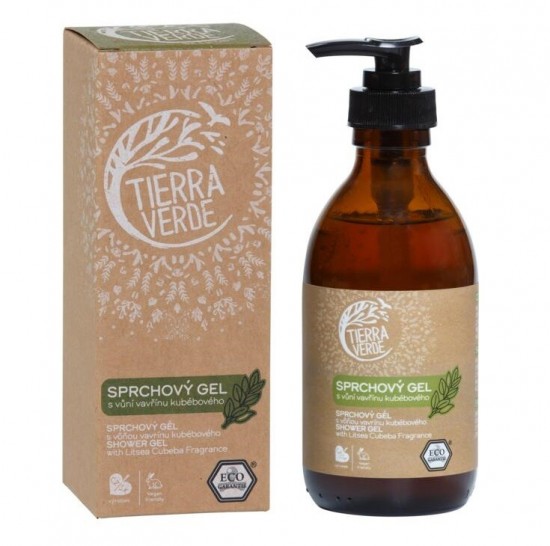 TIERRA VERDE Sprchovací gél 230ml (fľaštička) - Vavrín kubébový