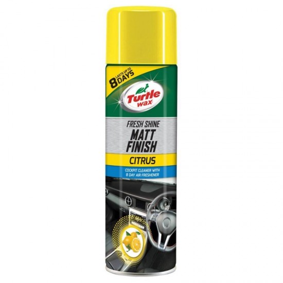 TURTLE WAX Lesk na palubnú dosku s osviežovačom Fresh shine - Matt Finish Citrus 500ml