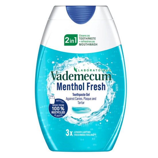 Vademecum 2in1 Zubná pasta Menthol Fresh 75ml Vademecum 2in1 Zubná pasta Menthol Fresh 75ml