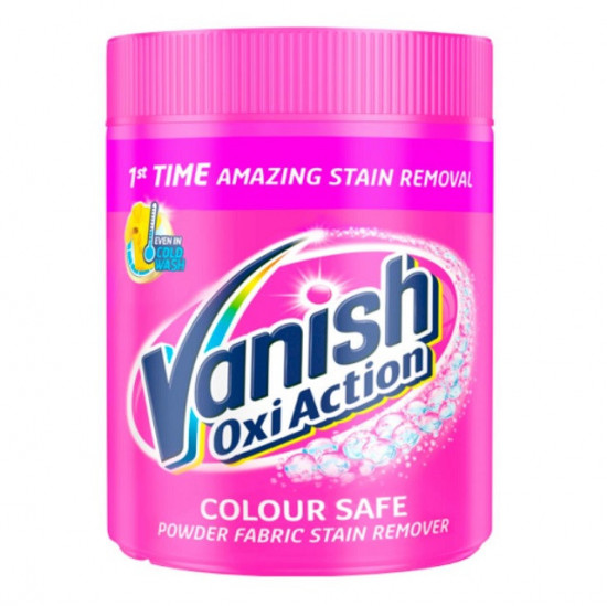 Vanish Oxi Action 470g Color Safe Pink - práškový odstraňovač škvŕn