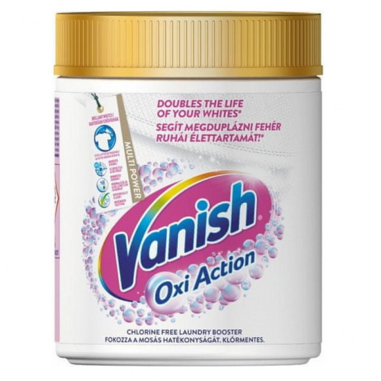 Vanish Oxi Action 470g Crystal white - práškový odstraňovač škvŕn