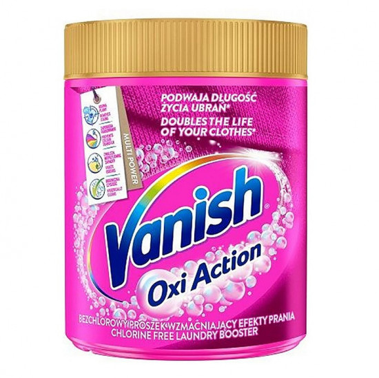 Vanish Oxi Action 470g Gold pink - práškový odstraňovač škvŕn