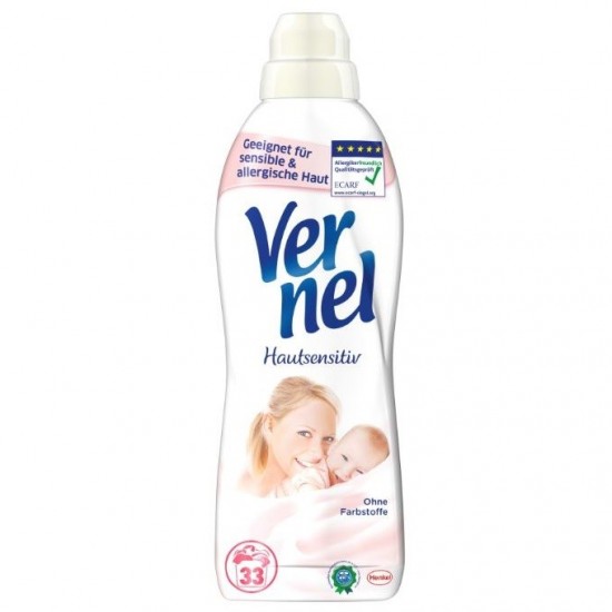 VERNEL Aviváž Sensitive skin 1l - 33 praní VERNEL Aviváž Sensitive skin 1l - 33 praní