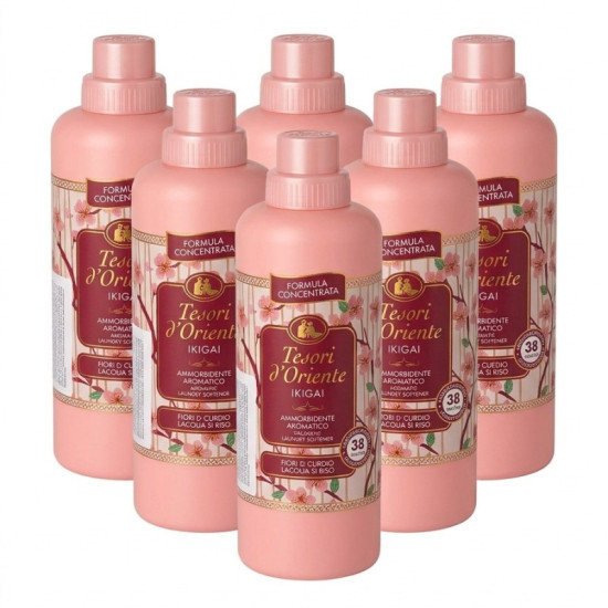 VÝHODNÁ SADA 6x TESORI D-ORIENTE Aviváž - Ikigai 760ml, 38 praní VÝHODNÁ SADA 6x TESORI D-ORIENTE Aviváž - Ikigai 760ml, 38 praní