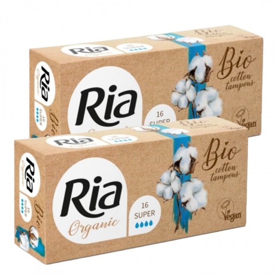 VÝHODNÝ BALÍK 1+ 1 zdarma RIA Tampóny Organic - Super 16ks VÝHODNÝ BALÍK 1+ 1 zdarma RIA Tampóny Organic - Super 16ks