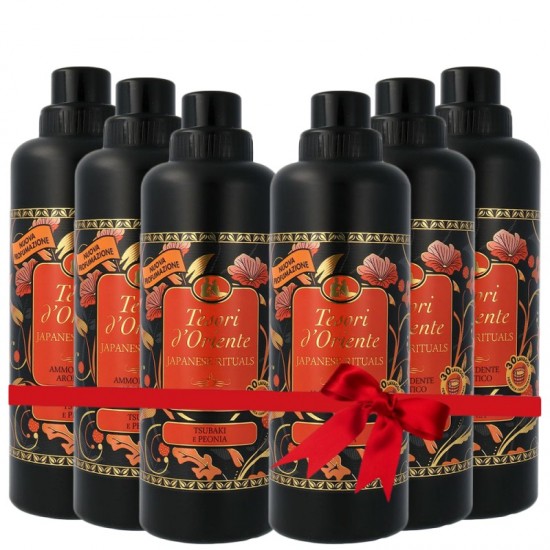 VÝHODNÁ SADA 6x TESORI D-ORIENTE Aviváž - Tsubaki and Peony 760ml, 38 praní