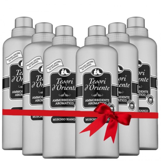 VÝHODNÁ SADA 6x TESORI D-ORIENTE Aviváž - Muschio Bianco 760ml, 38 praní
