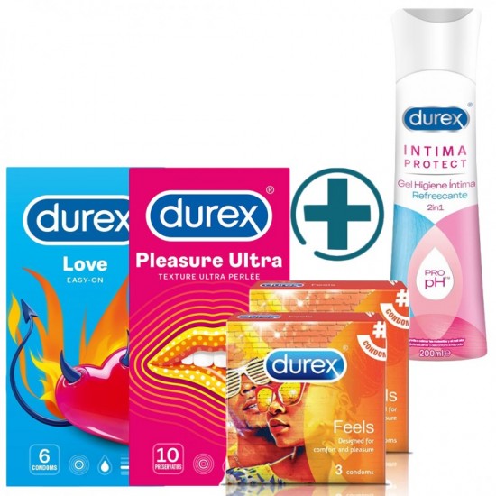 VÝHODNÝ BALÍK DUREX 4+1 ZDARMA Love & Pleasure Ultra VÝHODNÝ BALÍK DUREX 4+1 ZDARMA Love & Pleasure Ultra