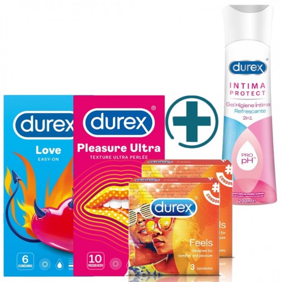 VÝHODNÝ BALÍK DUREX 4+1 ZDARMA Love & Pleasure Ultra