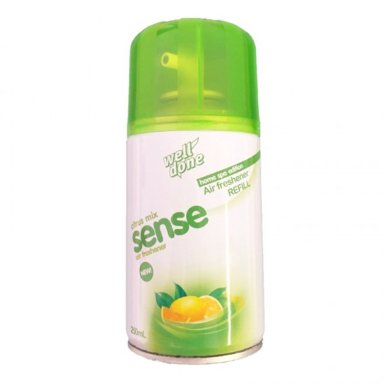 WELL DONE Osviežovač vzduchu náplň Sense Citrus mix 250ml WELL DONE Osviežovač vzduchu náplň Sense Citrus mix 250ml