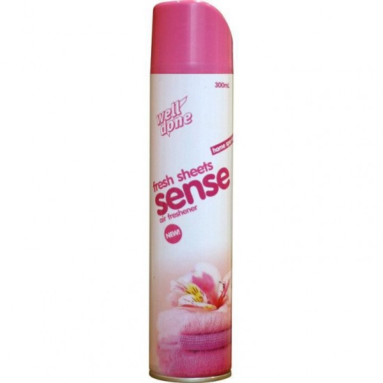 WELL DONE Osviežovač vzduchu sense - Fresh sheets 300ml WELL DONE Osviežovač vzduchu sense - Fresh sheets 300ml