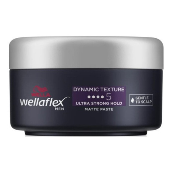 Wellaflex Men tvarujúca pasta na vlasy Dynamic Texture Ultra Strong Hold 5 75ml Wellaflex Men tvarujúca pasta na vlasy Dynamic Texture Ultra Strong Hold 5 75ml