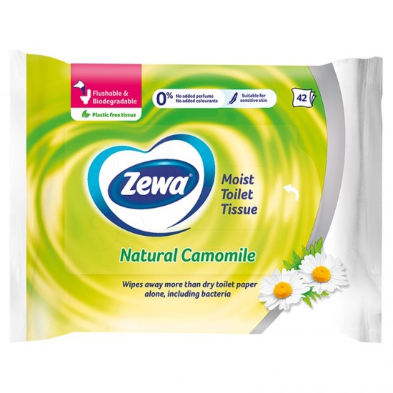 ZEWA Vlhčený toaletný papier - Natural Camomile 42ks