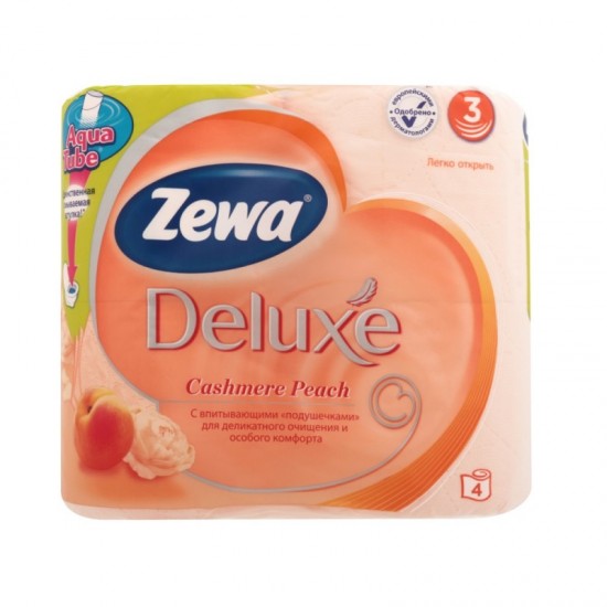ZEWA Toaletný papier 3-vrstvový Cashmere peach 4ks