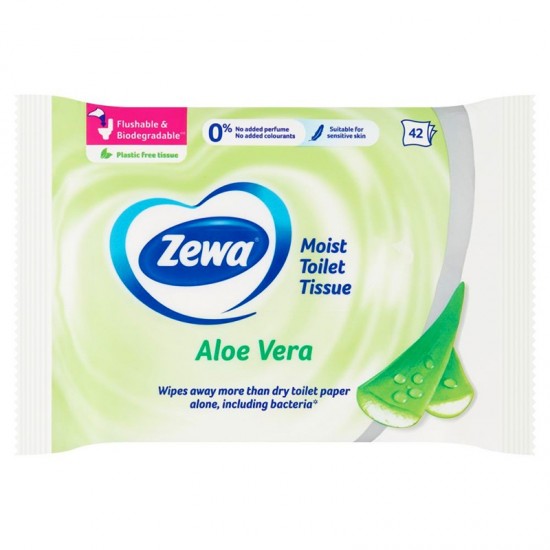 ZEWA Vlhčený toaletný papier - Aloe Vera 42ks